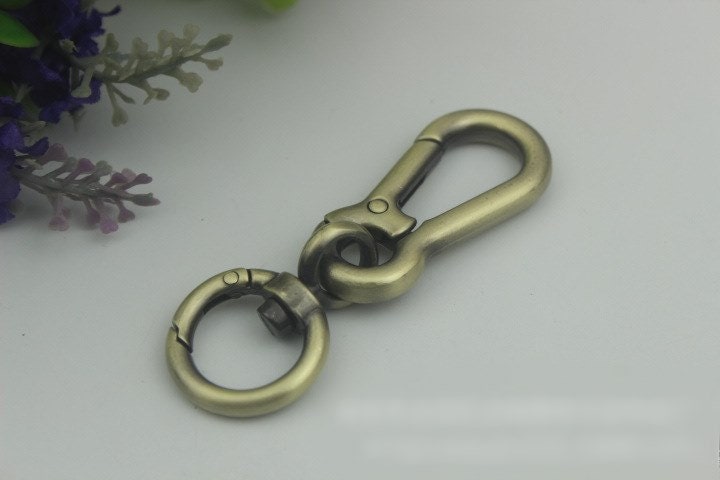 Swivel Lever Snap Hook 1/10pcs Bag Hardware Metal Spring Trigger Lobster Clasp Clip Gold Silver Gunmetal Bronze 75 17mm Purse Handbag Making