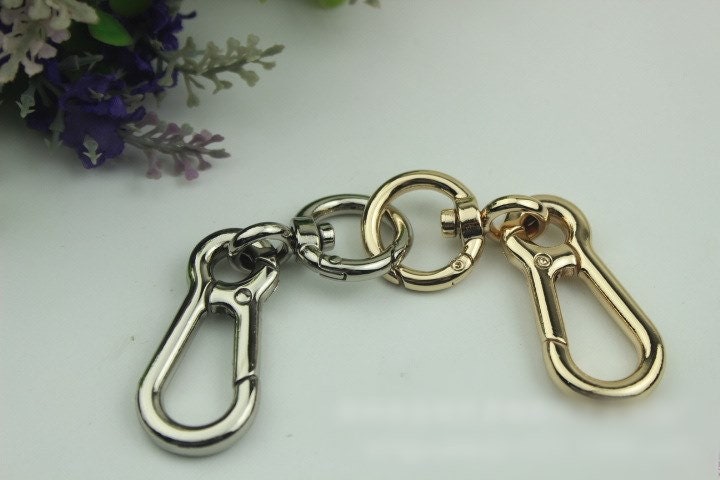 Swivel Lever Snap Hook 1/10pcs Bag Hardware Metal Spring Trigger Lobster Clasp Clip Gold Silver Gunmetal Bronze 75 17mm Purse Handbag Making