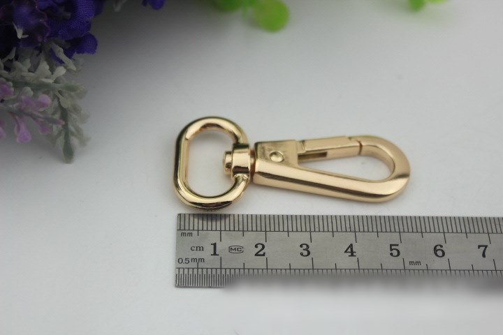 Swivel Lever Snap Hook 1/10pcs Bag Hardware Metal Spring Trigger Lobster Clasp Clip Gold Silver Gunmetal 53 20mm Purse Handbag Making Bulk