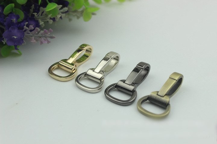 Swivel Lever Snap Hook 1/10pcs Bag Hardware Metal Spring Trigger Lobster Clasp Clip Gold Silver Gunmetal Bronze 37 15mm Purse Handbag Making