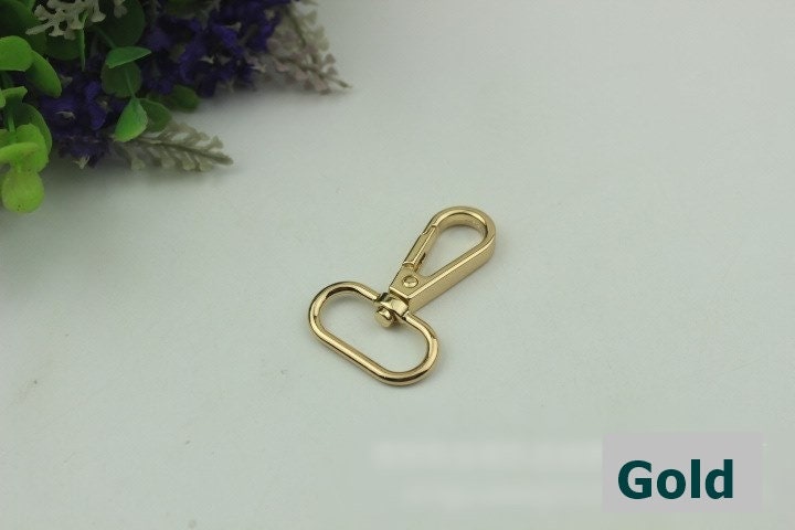 Swivel Lever Snap Hook 1/10pcs Bag Hardware Metal Spring Trigger Lobster Clasp Clip Gold Silver Gunmetal Bronze 47 25mm Purse Handbag Making