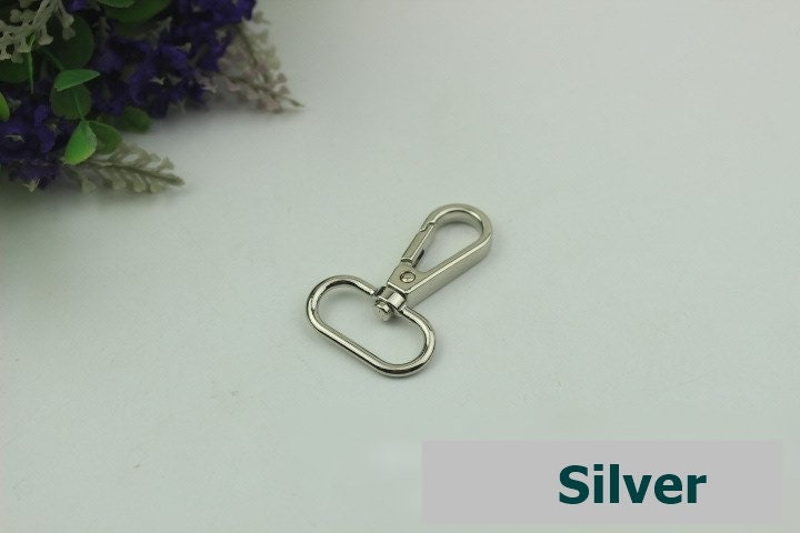 Swivel Lever Snap Hook 1/10pcs Bag Hardware Metal Spring Trigger Lobster Clasp Clip Gold Silver Gunmetal Bronze 47 25mm Purse Handbag Making