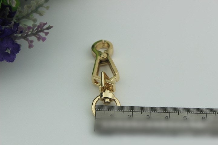 Swivel Lever Snap Hook 1/10pcs Bag Hardware Metal Spring Trigger Lobster Clasp Clip Light Gold Silver 56 11mm Purse Handbag Making Wholesale