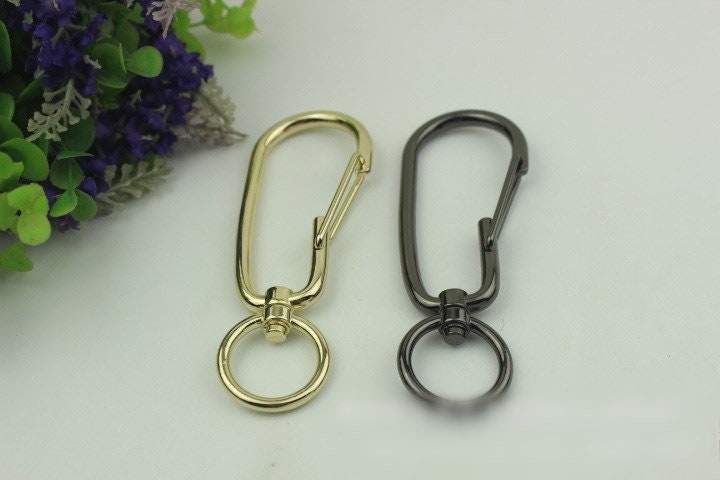 Swivel Lever Snap Hook 1/10pcs Bag Hardware Metal Spring Trigger Lobster Clasp Clip Light Gold Gunmetal Black 115 25mm Purse Handbag Making