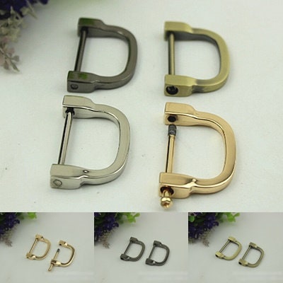 Horseshoe Handbag Connector 10/100pcs Bag Hardware Gold Silver Gunmetal Metal Clip Clasp Buckle Purse Strap Handles Screw D Rings Shackle