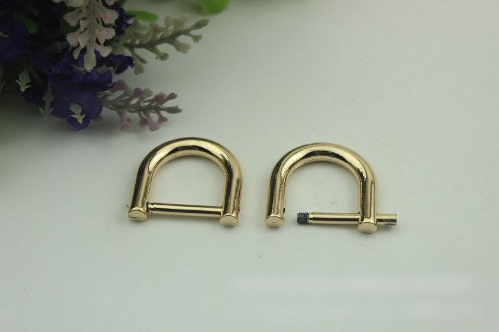 Horseshoe Handbag Connector 10/100pcs Bag Hardware Gold Silver Gunmetal Metal Clip Clasp Buckle Purse Strap Handles Screw D Rings Shackle