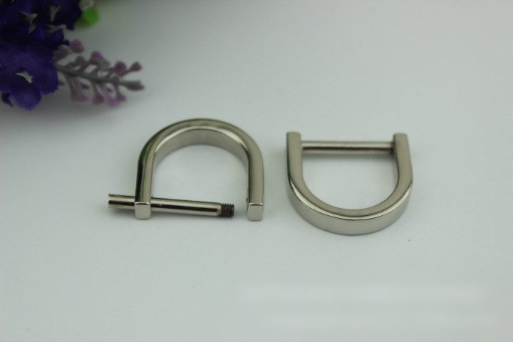 Horseshoe Handbag Connector 10/100pcs Bag Hardware Gold Silver Gunmetal Metal Clip Clasp Buckle Purse Strap Handles Screw D Rings Shackle