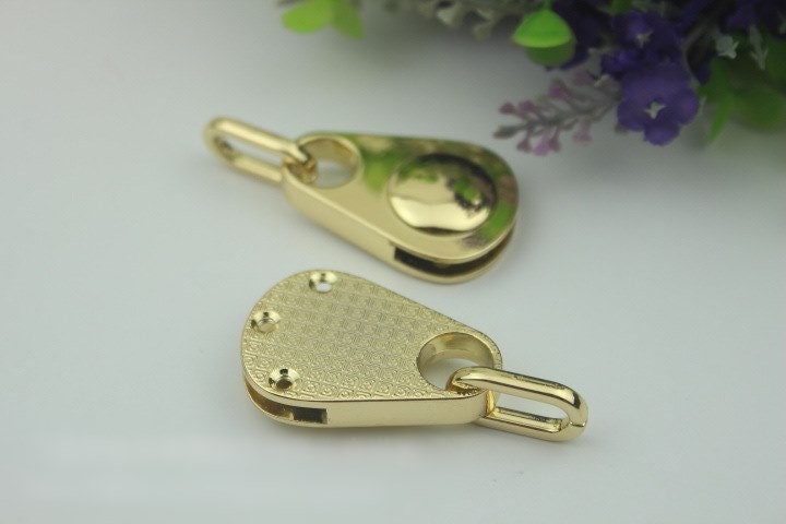 Teardrop Strap Handles Connector Bag Hardware Metal Lock Buckle Light Gold 1/10 pcs Handmade Purse Handbag Backpack Making 57mm 2 1/4 inch