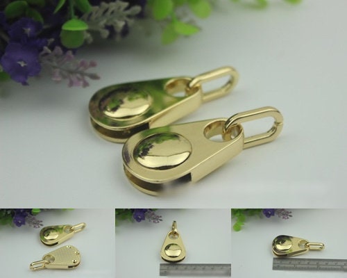 Teardrop Strap Handles Connector Bag Hardware Metal Lock Buckle Light Gold 1/10 pcs Handmade Purse Handbag Backpack Making 57mm 2 1/4 inch