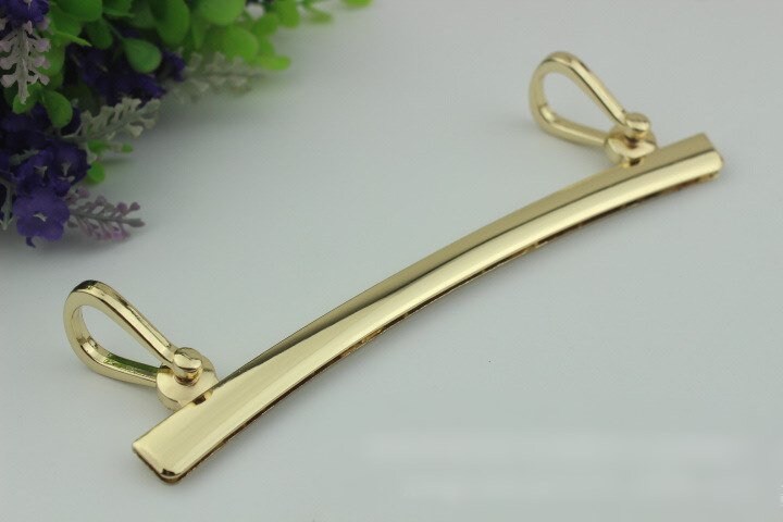 Strap Handles Connector Bag Hardware Metal Lock Buckle Light Gold 1/10 pcs Handmade Purse Handbag Backpack Making 170mm 6 3/4 Inch Wholesale