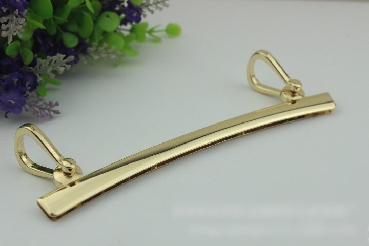 Strap Handles Connector Bag Hardware Metal Lock Buckle Light Gold 1/10 pcs Handmade Purse Handbag Backpack Making 170mm 6 3/4 Inch Wholesale