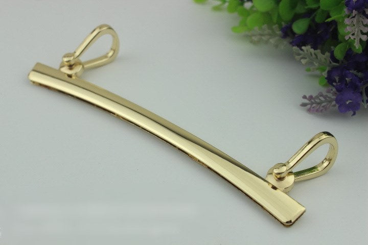 Strap Handles Connector Bag Hardware Metal Lock Buckle Light Gold 1/10 pcs Handmade Purse Handbag Backpack Making 170mm 6 3/4 Inch Wholesale