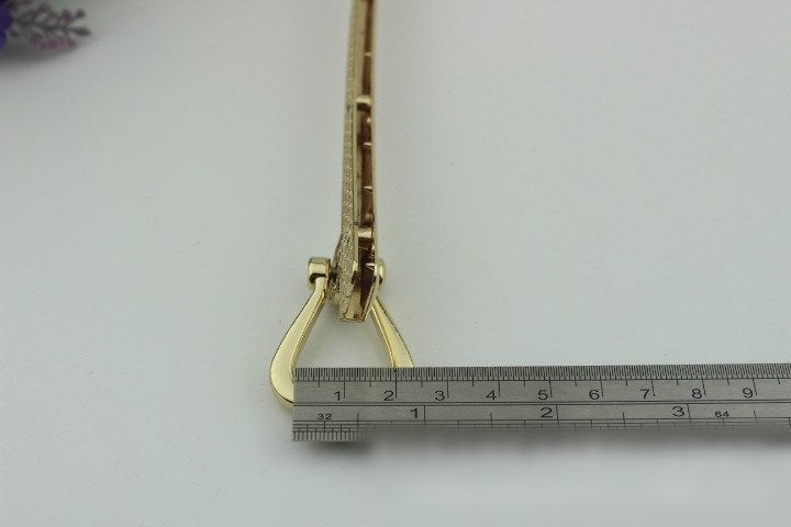 Strap Handles Connector Bag Hardware Metal Lock Buckle Light Gold 1/10 pcs Handmade Purse Handbag Backpack Making 170mm 6 3/4 Inch Wholesale