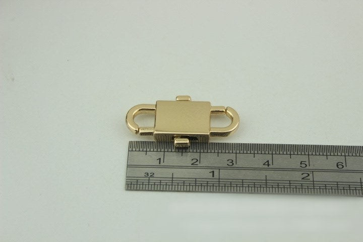 Padlock Bag Hardware Gold Silver Bronze 32mm Rectangle 1/20 pcs Handmade Purse Handbag Making Metal Bulk Wholesale Accessories Supplies Bulk