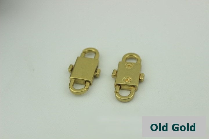 Padlock Bag Hardware Gold Silver Bronze 32mm Rectangle 1/20 pcs Handmade Purse Handbag Making Metal Bulk Wholesale Accessories Supplies Bulk