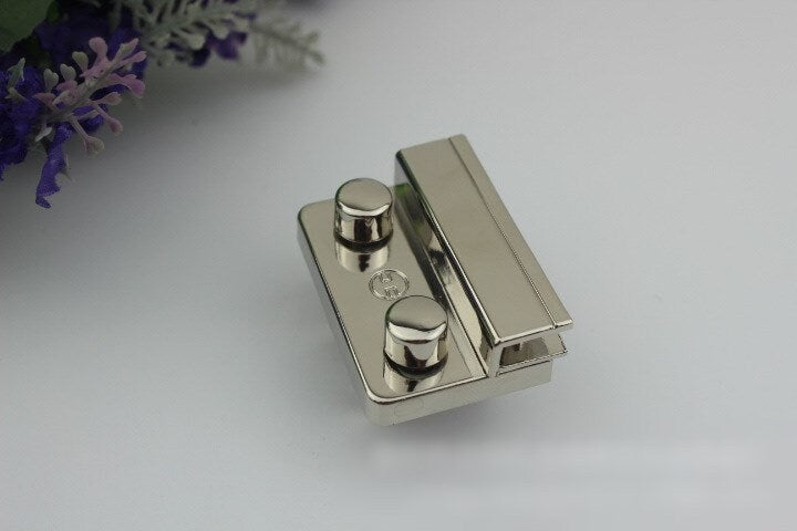 Rectangle Twist Turn Lock Bag Hardware Gold Silver Gunmetal Bronze Handmade Purse Handbag Making Metal 44 30mm Supplies Wholesale