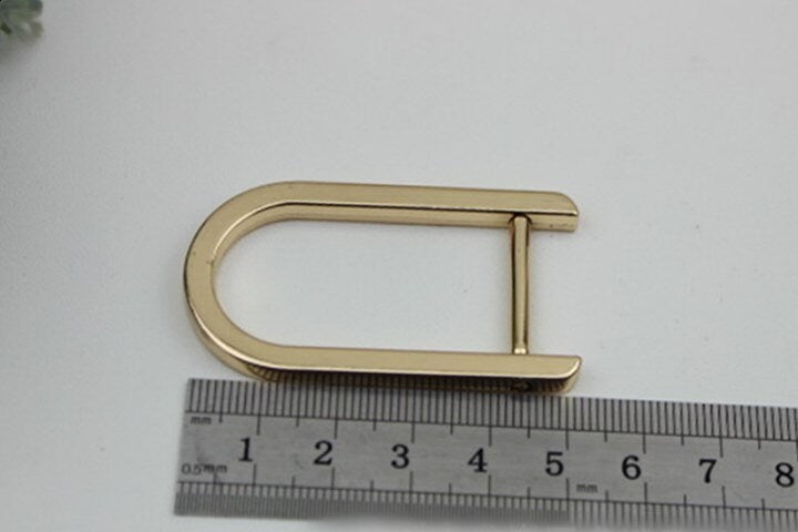 Horseshoe Handbag Connector 10pcs Bag Hardware Light Gold Metal Clip Clasp Buckle Purse Strap Handles Screw D Rings Shackle Wholesale Bulk