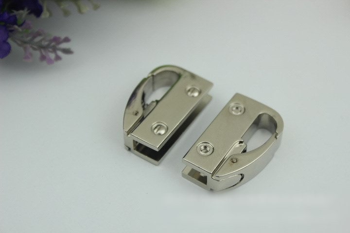 Strap Handles Connector 1/10 pcs Bag Hardware Metal Lock Buckle Gold Silver Gunmetal Bronze Handmade Purse Handbag Backpack Making 35mm Bulk