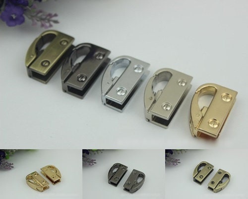 Strap Handles Connector 1/10 pcs Bag Hardware Metal Lock Buckle Gold Silver Gunmetal Bronze Handmade Purse Handbag Backpack Making 35mm Bulk