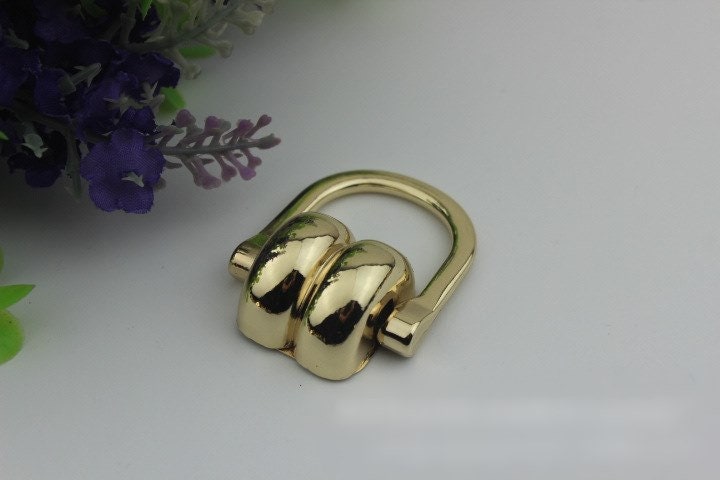 D Shaped Strap Handles Connector 1/10 pcs Bag Hardware Metal Lock Buckle Gold Gunmetal Handmade Purse Handbag Backpack Making 41mm 1 5/8"