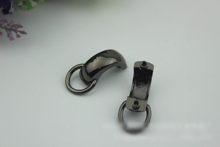 Arc Strap Handles Connector 1/10 pcs Bag Hardware Metal Lock Buckle Gold Gunmetal Handmade Purse Handbag Backpack Making 35mm 1 3/8"