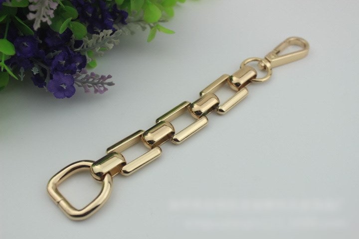 Chain Strap Handles Connector 1/10 pcs Bag Hardware Metal Lock Buckle Gold Gunmetal Handmade Purse Handbag Backpack Making 180 mm  7" Bulk