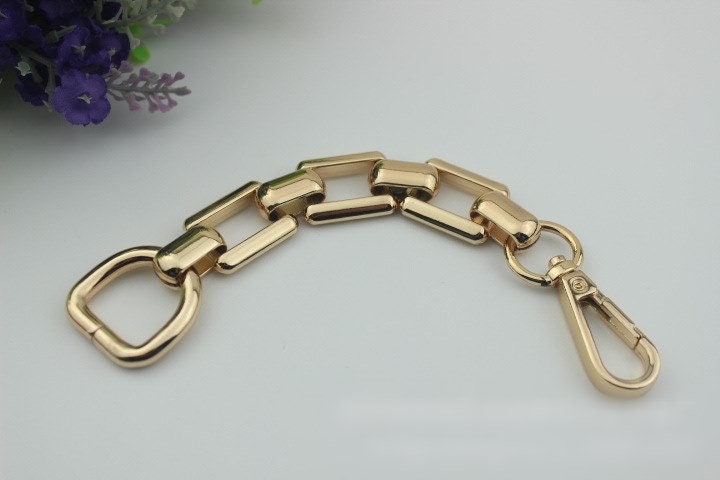 Chain Strap Handles Connector 1/10 pcs Bag Hardware Metal Lock Buckle Gold Gunmetal Handmade Purse Handbag Backpack Making 180 mm  7" Bulk