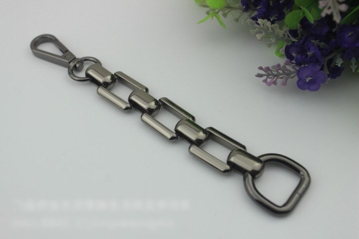 Chain Strap Handles Connector 1/10 pcs Bag Hardware Metal Lock Buckle Gold Gunmetal Handmade Purse Handbag Backpack Making 180 mm  7" Bulk