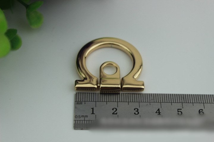 D Shaped Strap Handles Connector 1/10 pcs Bag Hardware Metal Lock Buckle Light Gold Handmade Purse Handbag Backpack Making 32mm 1 1/4 inch