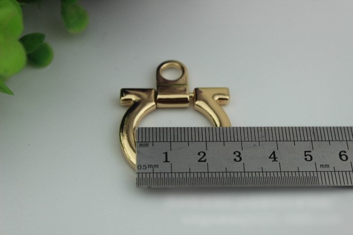 D Shaped Strap Handles Connector 1/10 pcs Bag Hardware Metal Lock Buckle Light Gold Handmade Purse Handbag Backpack Making 32mm 1 1/4 inch