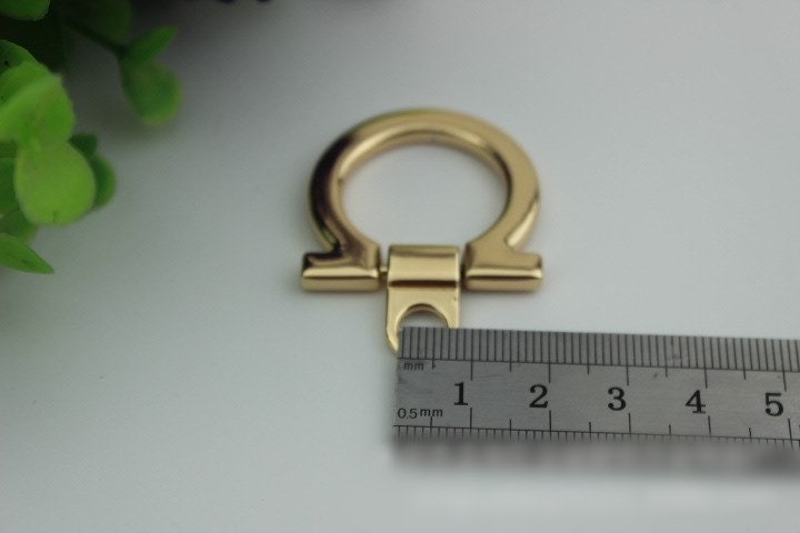 D Shaped Strap Handles Connector 1/10 pcs Bag Hardware Metal Lock Buckle Light Gold Handmade Purse Handbag Backpack Making 32mm 1 1/4 inch