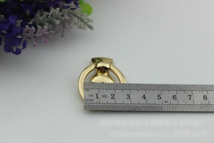 Ring Strap Handles Connector 1/10 pcs Bag Hardware Metal Lock Buckle Light Gold Handmade Purse Handbag Backpack Making 40mm 1 5/8 inch Bulk