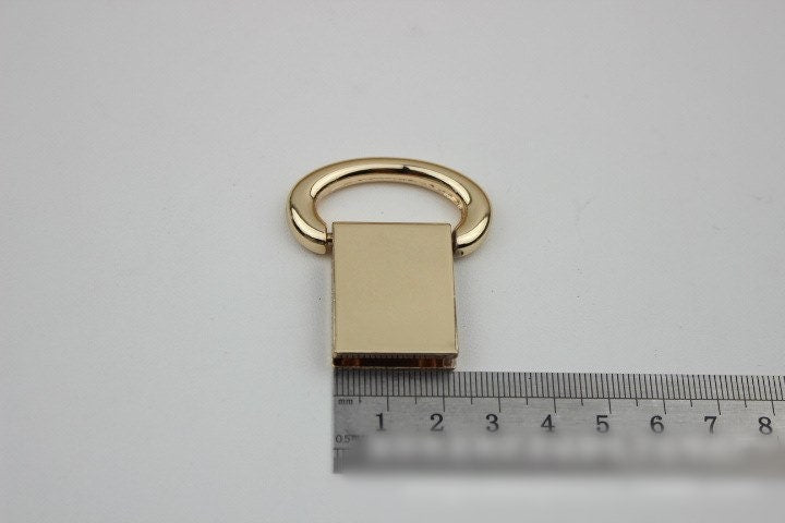 Ring Strap Handles Connector 1/10 pcs Bag Hardware Metal Lock Buckle Light Gold Handmade Purse Handbag Backpack Making 40mm 1 5/8 inch Bulk