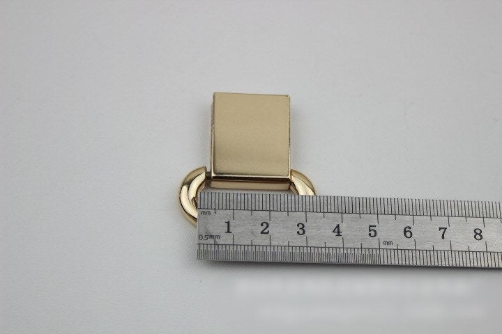 Ring Strap Handles Connector 1/10 pcs Bag Hardware Metal Lock Buckle Light Gold Handmade Purse Handbag Backpack Making 40mm 1 5/8 inch Bulk