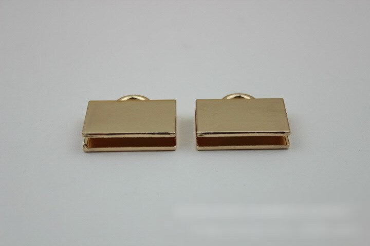 Square Strap Handles Connector 1/10 pcs Bag Hardware Metal Lock Buckle Light Gold Handmade Purse Handbag Backpack Making 28mm 1 1/8 inch