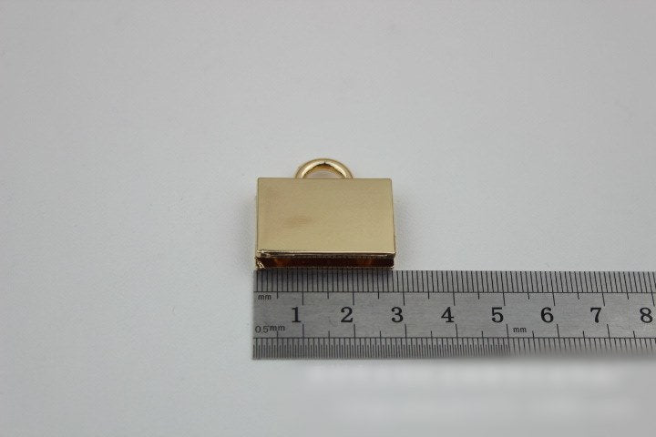 Square Strap Handles Connector 1/10 pcs Bag Hardware Metal Lock Buckle Light Gold Handmade Purse Handbag Backpack Making 28mm 1 1/8 inch