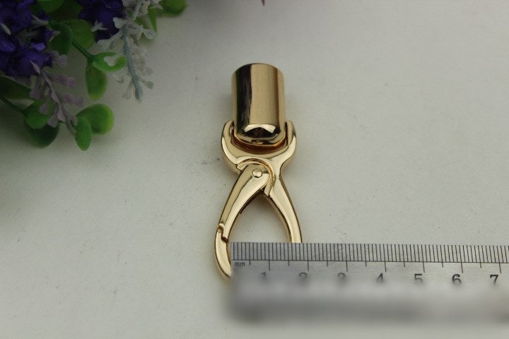 Swivel Lever Snap Hook 1/10pcs Bag Hardware Metal Spring Trigger Lobster Clasp Clip Gold Silver Gunmetal Bronze 65 10mm Purse Handbag Making