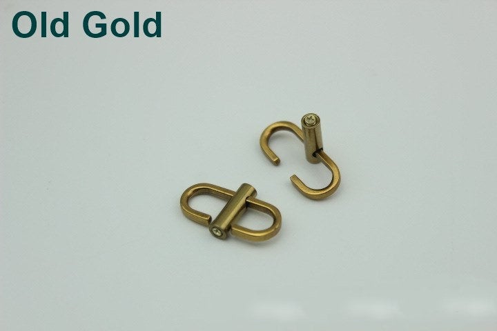 Screw Fixing Hook 2/20pcs Bag Hardware Metal Spring Trigger Lobster Clasp Clip Gold Silver Gunmetal Bronze 23 13mm Purse Handbag Making