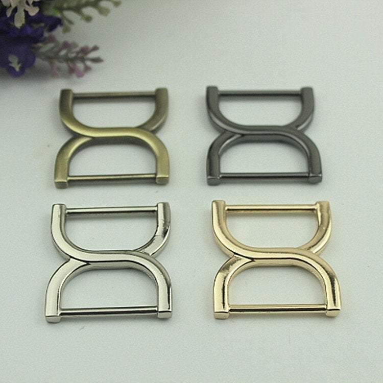 10pcs Strap Slider Bag Hardware Rectangle Double Loop Metal Buckle Adjuster Gold Silver Gunmetal Bronze Purse Handbag Making Wholesale 36mm