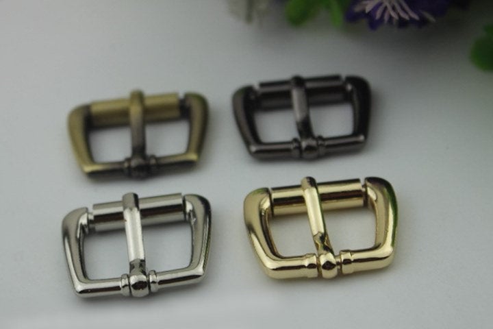 Purse Strap Slider Bag Hardware Metal Rectangle Single Loop Slide Buckle Adjuster Keeper Ring 20mm 3/4" Gold Silver 2/20pcs DIY Supplies