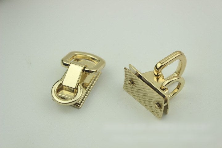 Strap Handles Connector Bag Hardware Metal Lock Buckle Gold Silver Black Bronze 2/20 pcs Handmade Purse Handbag Backpack Making 40 17mm