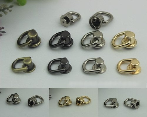 Strap Handles Connector Bag Hardware Metal Lock Buckle Gold Silver Black Bronze 10/100 pcs Handmade Purse Handbag Backpack Making 22 26mm