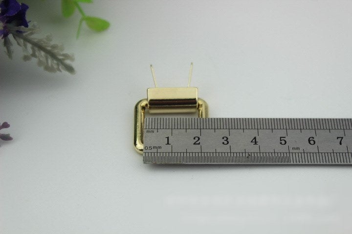 Square Strap Handles Connector Bag Hardware Metal Lock Buckle Light Gold 2/20 pcs Handmade Purse Handbag Backpack Making 25 mm 1 inch