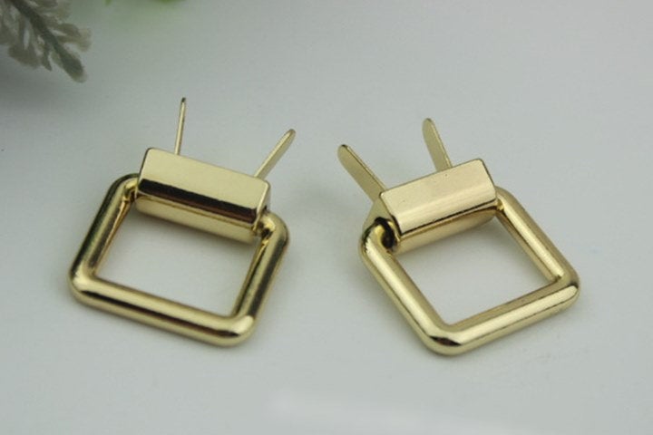 Square Strap Handles Connector Bag Hardware Metal Lock Buckle Light Gold 2/20 pcs Handmade Purse Handbag Backpack Making 25 mm 1 inch