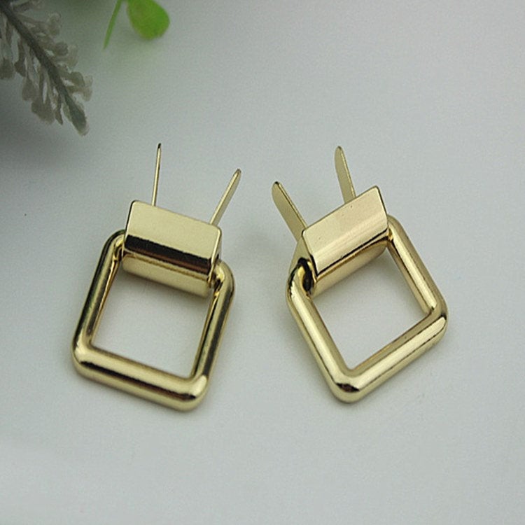 Square Strap Handles Connector Bag Hardware Metal Lock Buckle Light Gold 2/20 pcs Handmade Purse Handbag Backpack Making 25 mm 1 inch