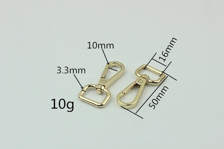 Swivel Lever Snap Hook 1/10pcs Bag Hardware Metal Spring Trigger Lobster Clasp Clip Gold Silver Gunmetal 16 20 25 mm Purse Handbag Making