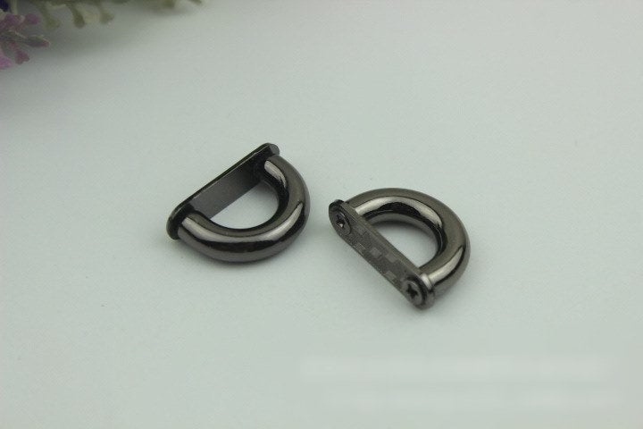 Belt Loops Chain Connector Bag Hardware Arch Bridge Buckle Gold Silver Black Bronze 2/20 pcs Handmade Purse Handbag Making Metal 14mm 1/2"