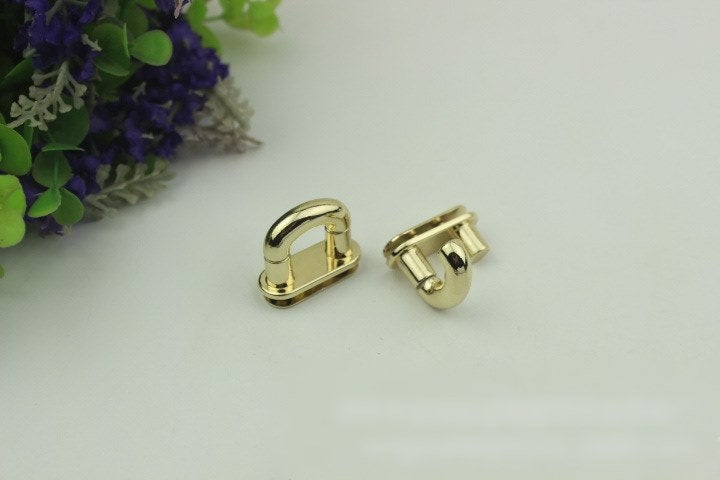 Belt Loops Chain Connector Bag Hardware Arch Bridge Buckle Light Gold Gunmetal Black 2/20 pcs Handmade Purse Handbag Making Metal 14mm 1/2"