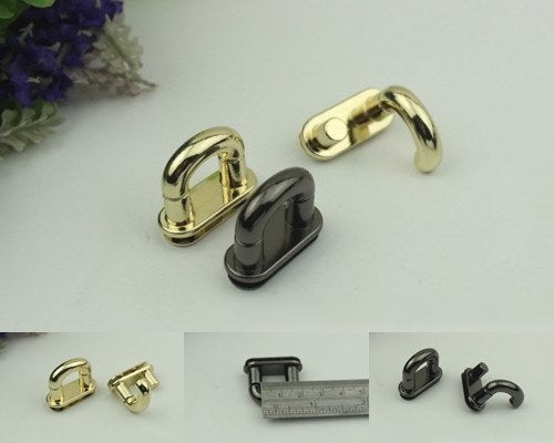 Belt Loops Chain Connector Bag Hardware Arch Bridge Buckle Light Gold Gunmetal Black 2/20 pcs Handmade Purse Handbag Making Metal 14mm 1/2"