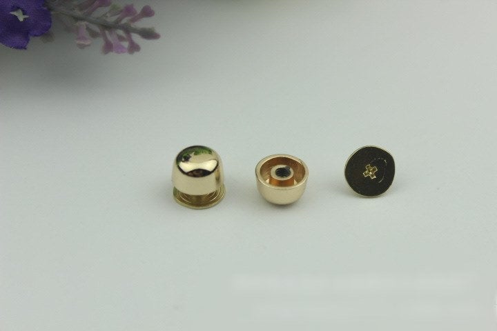 Head Button Bag Hardware Round Belt Strap Chicago Screw Back Rivet Concho Stud Gold Silver Black 2/20pcs 6mm 1/4" Screwback Shoe Blacelet